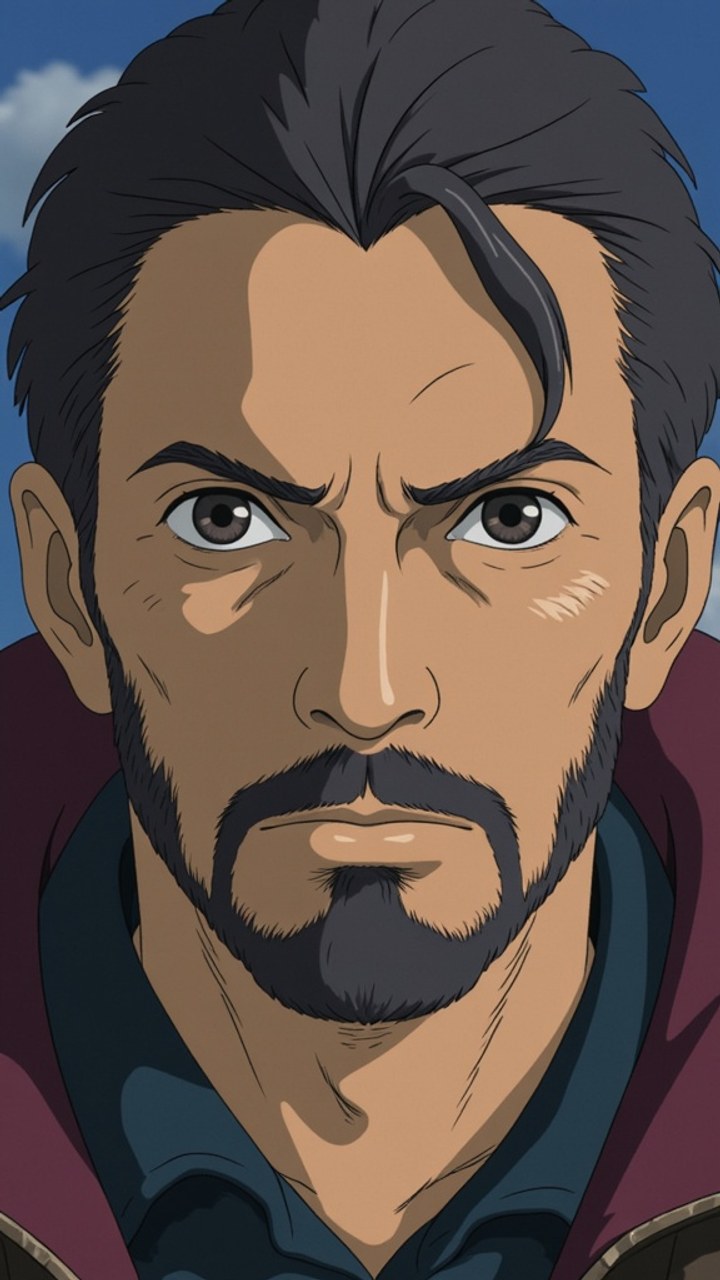 The same character rendered in Anime style — generated in StoryboardAI