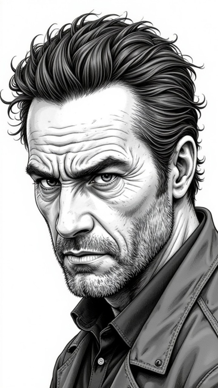 The same character rendered in Manga style